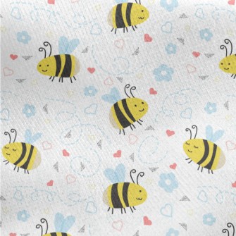 Leisurely Bee Jersey Backed Fleece