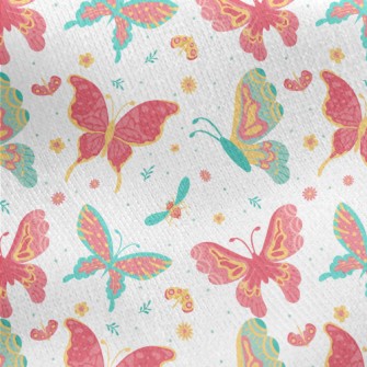 Beautiful Butterfly Jersey Backed Fleece