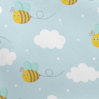 Bee White Cloud Pongee