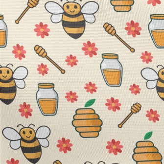 Sweet Honey And Bees Pongee