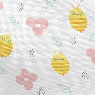 Bee And Flower Pongee