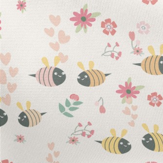 Flowers And Bees Couple Pongee