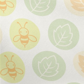 Bee And Leaves Pongee