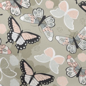 Colorful Butterfly Pongee