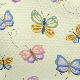 Colorful Butterfly Pongee
