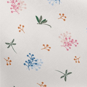 Wildflowers And Dragonflies Pongee