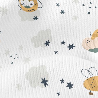 Bee In Flower Stretch Jersey