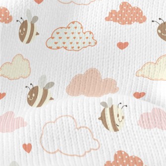 Bees And Clouds Stretch Jersey