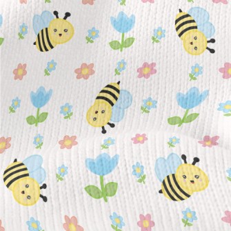 Tulips And Bees Stretch Jersey