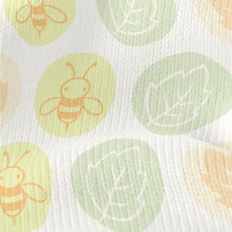 Bee And Leaves Stretch Jersey