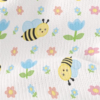 Bee And Flower Stretch Jersey