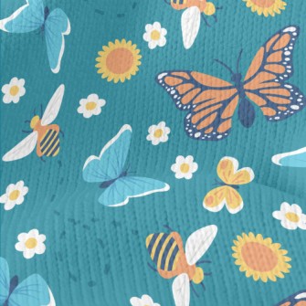 Colorful Butterflies Stretch Jersey