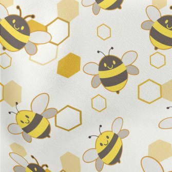 Honeycomb Bee Lightweight Cotton Poplin