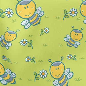 Cute Bee Lightweight Cotton Poplin