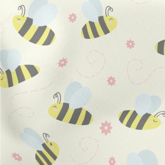 Happy Bee Lightweight Cotton Poplin