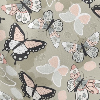 Colorful Butterfly Lightweight Cotton Poplin
