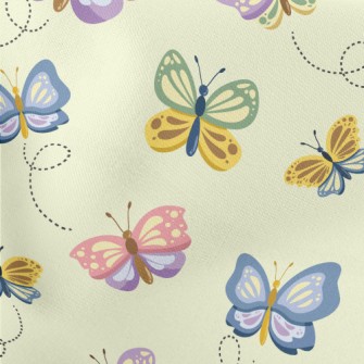 Colorful Butterfly Lightweight Cotton Poplin