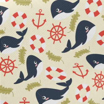 Whale And Rudder Midweight Cotton Poplin