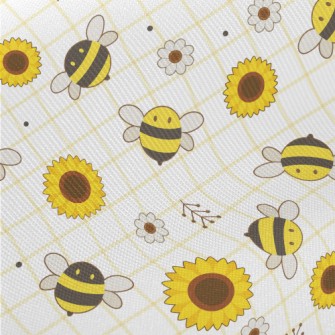 Bee And Sunflower Midweight Cotton Poplin