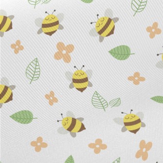 Flower Bees Midweight Cotton Poplin