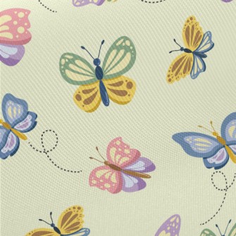 Colorful Butterfly Midweight Cotton Poplin