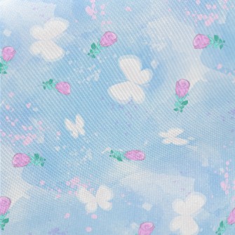 Butterflies And Roses Midweight Cotton Poplin