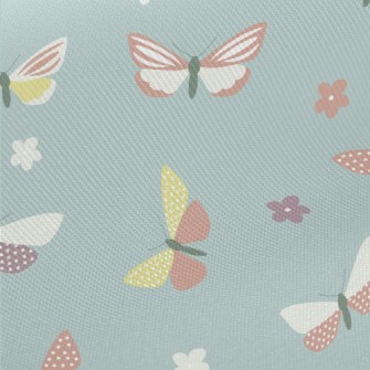 Butterflies Flying Midweight Cotton Poplin