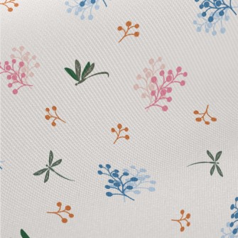 Wildflowers And Dragonflies Midweight Cotton Poplin