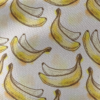 Hand Drawn Cute Banana Waterproof Canvas