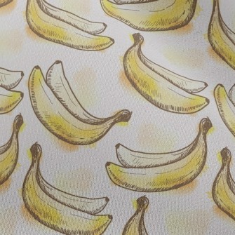 Hand Drawn Cute Banana Chiffon