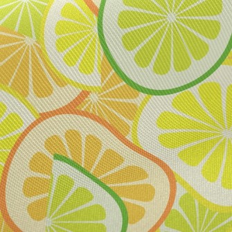 Sliced Juicy Oranges Twill