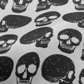 Black And White Skull Performance Linen