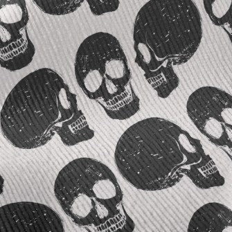 Black And White Skull Standard Corduroy