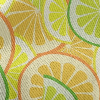 Sliced Juicy Oranges Standard Corduroy