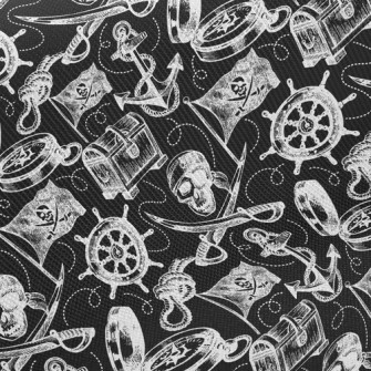 Skull Treasure Twill