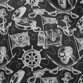 Skull Treasure Chiffon