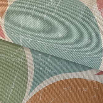 Vintage Abstract Illustration Waterproof Oxford