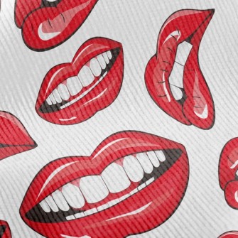 Charming Red Lips Standard Corduroy