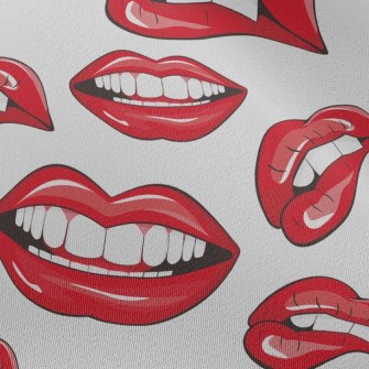Charming Red Lips Chiffon