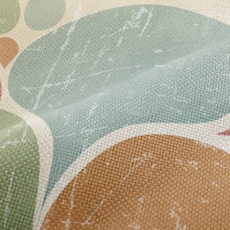 Vintage Abstract Illustration Performance Linen