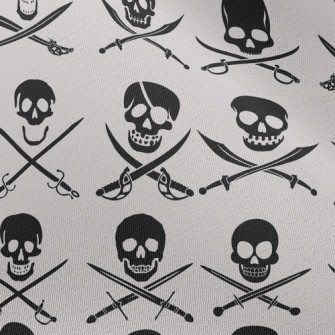 Samurai Skeleton Chiffon