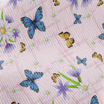 Elegant Two-Color Butterfly Standard Corduroy