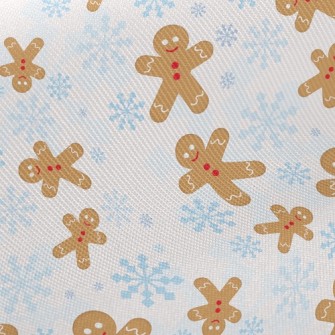 Snowflake Gingerbread Man Twill