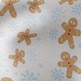Snowflake Gingerbread Man Waterproof Canvas