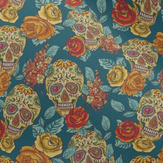 Painted Skull Chiffon
