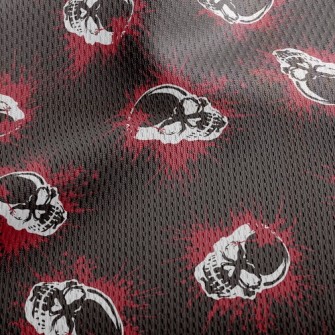 Bloody Skeleton Athletic Mesh Flat Back
