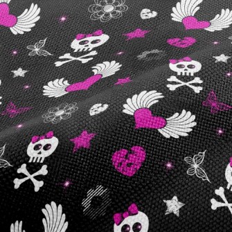 Heart Wings Skull Performance Linen