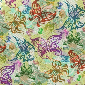 Gorgeous Color Butterfly Twill