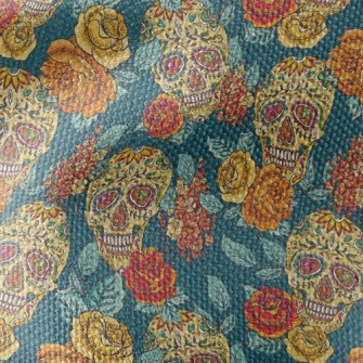 Painted Skull Waterproof Canvas