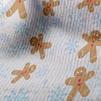 Snowflake Gingerbread Man Terry